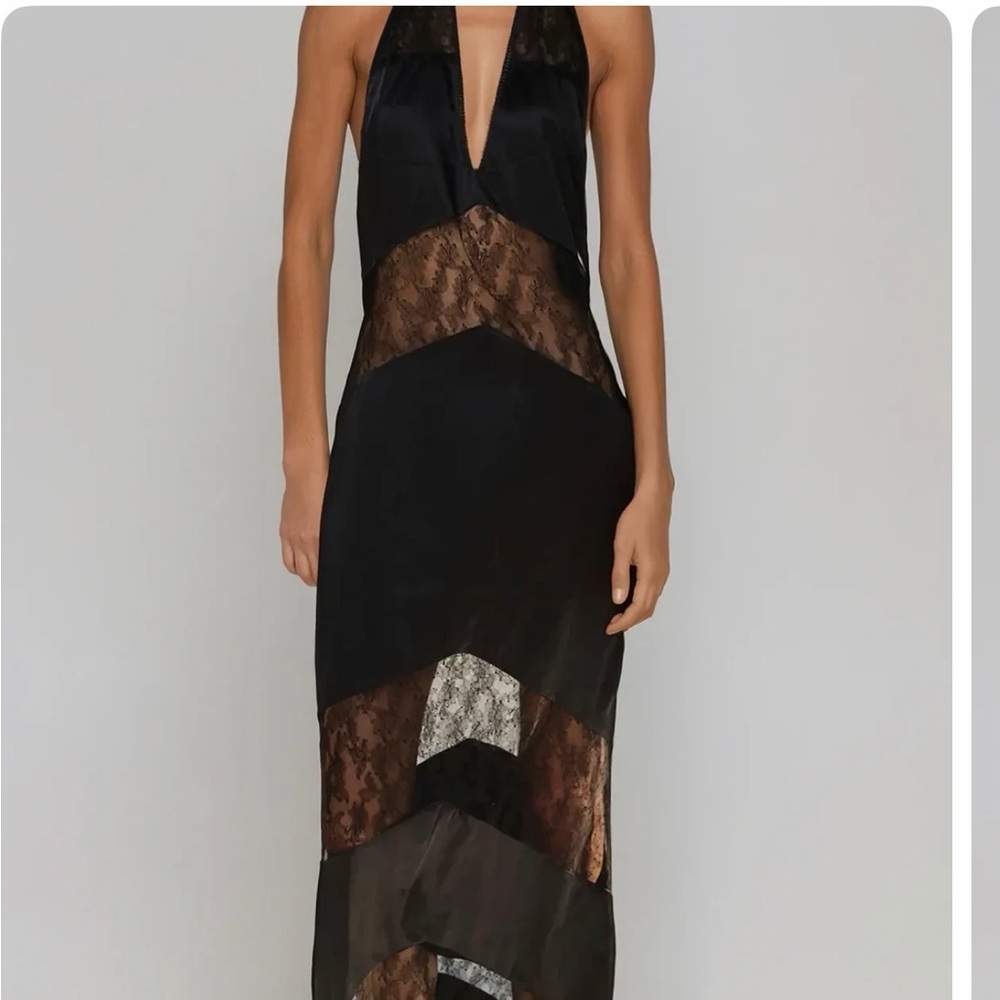 NWT satin and lace dress